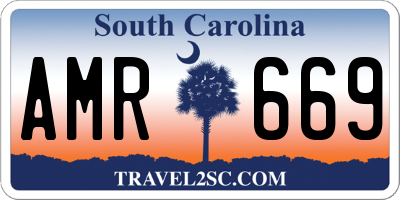 SC license plate AMR669