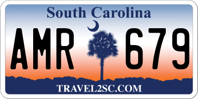 SC license plate AMR679