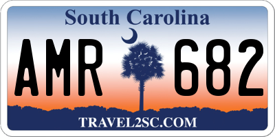 SC license plate AMR682