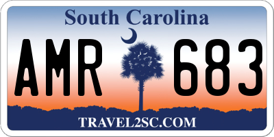 SC license plate AMR683