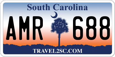 SC license plate AMR688