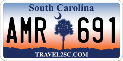 SC license plate AMR691