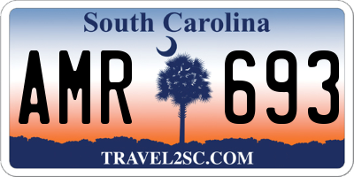 SC license plate AMR693