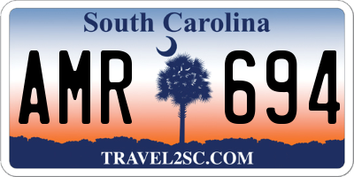 SC license plate AMR694