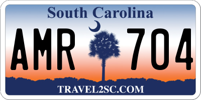 SC license plate AMR704