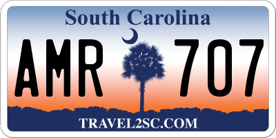 SC license plate AMR707