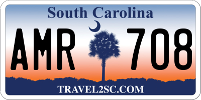 SC license plate AMR708