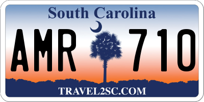 SC license plate AMR710