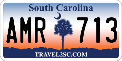 SC license plate AMR713