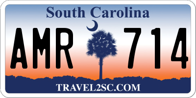 SC license plate AMR714