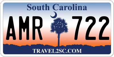 SC license plate AMR722