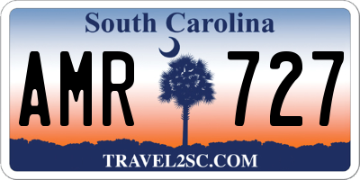 SC license plate AMR727