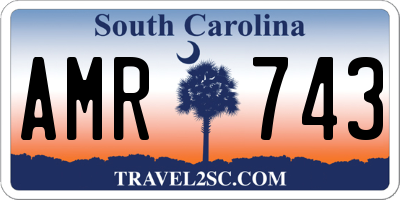 SC license plate AMR743
