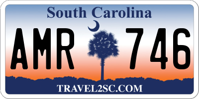 SC license plate AMR746