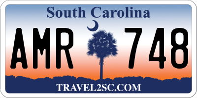 SC license plate AMR748