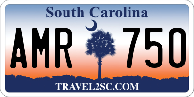 SC license plate AMR750