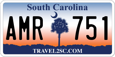 SC license plate AMR751