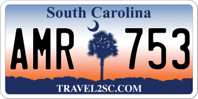 SC license plate AMR753
