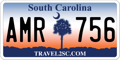 SC license plate AMR756