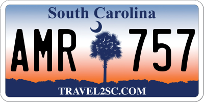 SC license plate AMR757