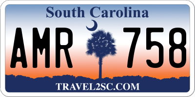 SC license plate AMR758