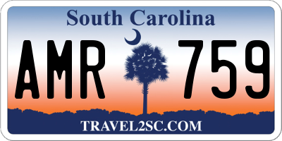 SC license plate AMR759