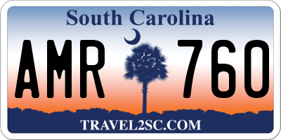 SC license plate AMR760