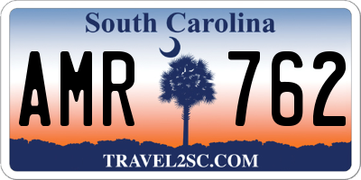 SC license plate AMR762