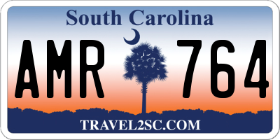 SC license plate AMR764