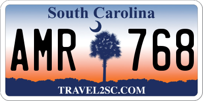 SC license plate AMR768
