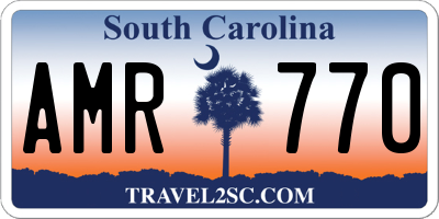 SC license plate AMR770