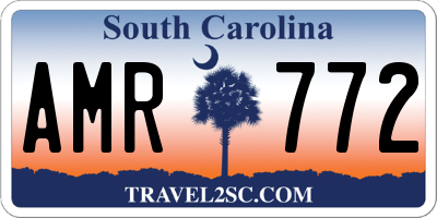 SC license plate AMR772