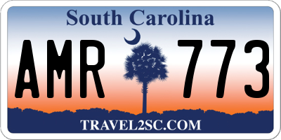 SC license plate AMR773
