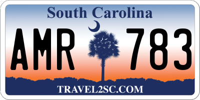 SC license plate AMR783
