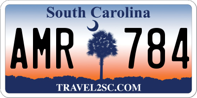 SC license plate AMR784