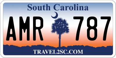 SC license plate AMR787