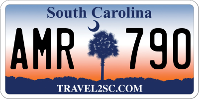 SC license plate AMR790