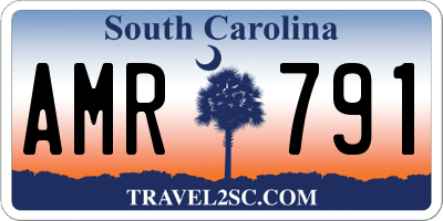 SC license plate AMR791