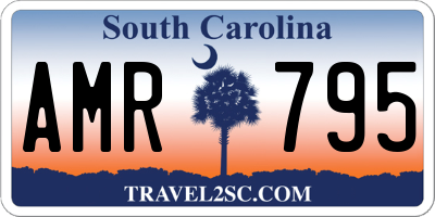 SC license plate AMR795