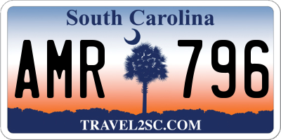 SC license plate AMR796