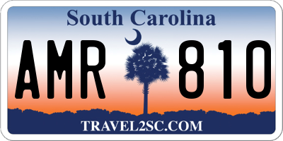 SC license plate AMR810