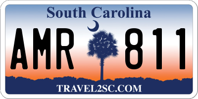 SC license plate AMR811