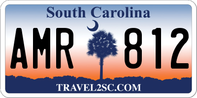SC license plate AMR812