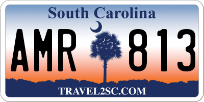SC license plate AMR813