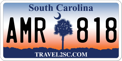 SC license plate AMR818