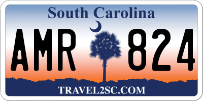 SC license plate AMR824