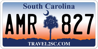 SC license plate AMR827