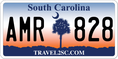 SC license plate AMR828