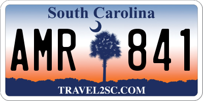 SC license plate AMR841