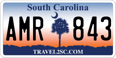 SC license plate AMR843